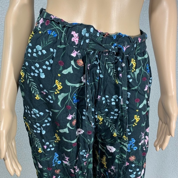 Anna Glover X H&M Women’s Wide Leg Floral Pull on Pants Size 10 - Picture 2 of 8